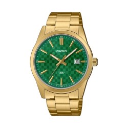 CASIO COLLECTION Mod. DATE GOLD - CARBON LOOK - GREEN MTP-VD03G-3AUDF